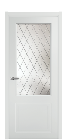 Дверь межкомнатная Stripe 2 Цвет Облачный Покрытие Эмаль  Наличник L 50 Цена 44830