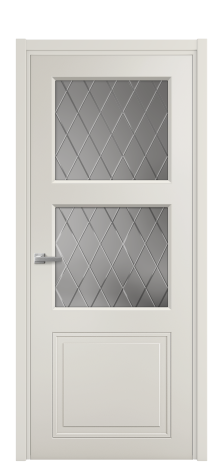 Дверь межкомнатная Страйп 3 Цвет Дымчатый Покрытие Эмаль  Наличник L 50 Цена 41423