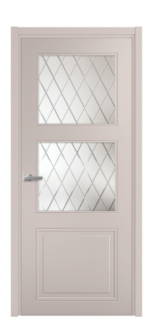 Дверь межкомнатная Страйп 3 Цвет Пудра Покрытие Эмаль  Наличник L 50 Цена 40873