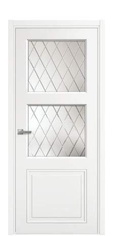 Дверь межкомнатная Stripe 3 Цвет Белый Покрытие Эмаль  Наличник L 50 Цена 39360