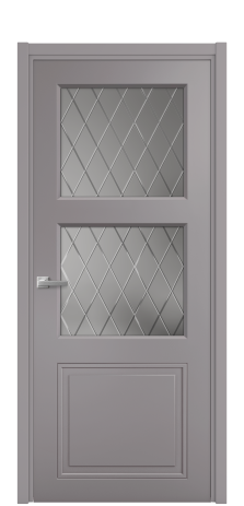 Дверь межкомнатная Stripe 3 Цвет Ирис Покрытие Эмаль  Наличник L 50 Цена 45450