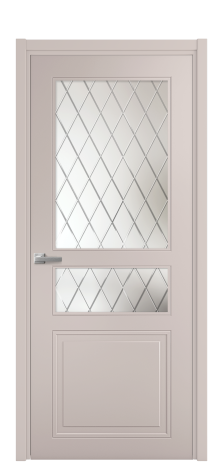 Дверь межкомнатная Stripe 4 Цвет Пудра Покрытие Эмаль  Наличник L 50 Цена 43798