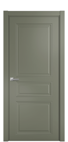 Дверь межкомнатная Страйп 4 Цвет Зеленый Покрытие Эмаль  Наличник L 75 Цена 44868