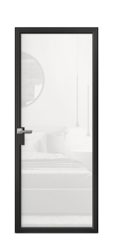 Дверь межкомнатная Frame 01 Цвет Черный Покрытие Алюминий  Наличник Скрытый короб Цена 72264