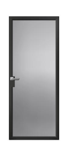 Дверь межкомнатная Frame 01 Цвет Черный Покрытие Алюминий  Наличник Скрытый короб Цена 82533