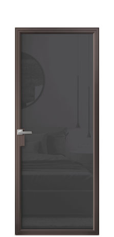 Дверь межкомнатная Frame 01 Цвет Антик Покрытие Алюминий  Наличник Скрытый короб Цена 86890