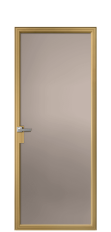 Дверь межкомнатная Frame 01 Цвет Латунь Покрытие Алюминий  Наличник Скрытый короб Цена 90313