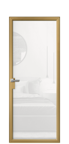 Дверь межкомнатная Фрейм 01 Цвет Латунь Покрытие Алюминий  Наличник Скрытый короб Цена 68284