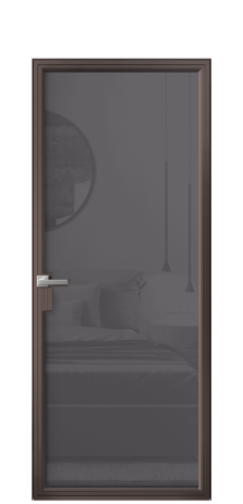 Дверь межкомнатная Frame 01 Цвет Антик Покрытие Алюминий  Наличник Скрытый короб Цена 74470