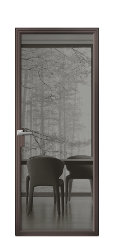 Дверь межкомнатная Frame 01 Цвет Антик Покрытие Алюминий  Наличник Скрытый короб Цена 74470