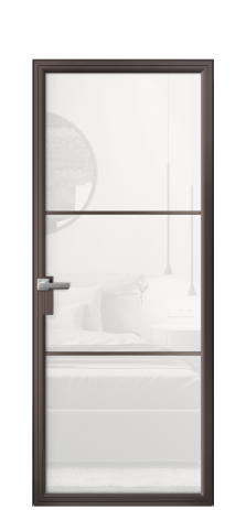 Дверь межкомнатная Frame 03 Цвет Антик Покрытие Алюминий  Наличник Скрытый короб Цена 84144