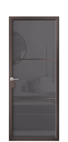 Дверь межкомнатная Фрейм 03 Цвет Антик Покрытие Алюминий  Наличник Скрытый короб Цена 78410