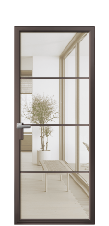 Дверь межкомнатная Frame 04 Цвет Антик Покрытие Алюминий  Наличник Скрытый короб Цена 81870