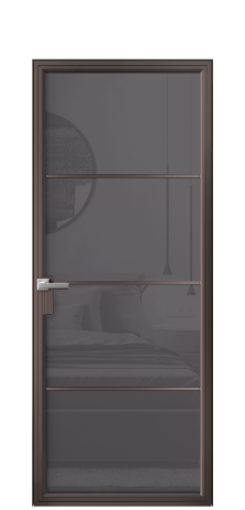 Дверь межкомнатная Frame 04 Цвет Антик Покрытие Алюминий  Наличник Скрытый короб Цена 92140