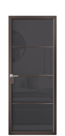 Дверь межкомнатная Фрейм 04 Цвет Антик Покрытие Алюминий  Наличник Скрытый короб Цена 79330