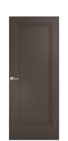 Дверь межкомнатная Step 01 Цвет Коричневый Покрытие Эмаль  Наличник Скрытый короб хром Цена 69310
