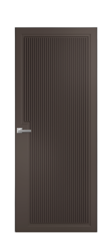 Дверь межкомнатная Step 03 Цвет Коричневый Покрытие Эмаль  Наличник Скрытый короб хром Цена 69310