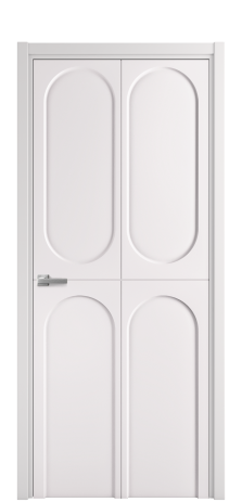 Дверь межкомнатная Ансе 4 Цвет Крем Покрытие Эмаль  Наличник L 50 Цена 44475