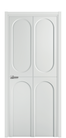 Дверь межкомнатная Ансе 4 Цвет Облачный Покрытие Эмаль  Наличник L 50 Цена 44475