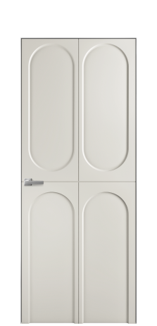 Дверь межкомнатная Anse 4 Цвет Дымчатый Покрытие Эмаль  Наличник Скрытый короб хром Цена 54109