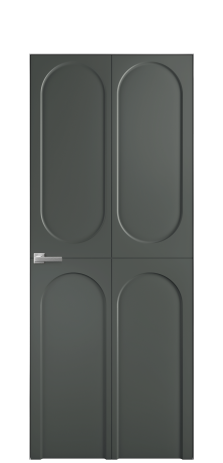 Дверь межкомнатная Anse 4 Цвет Пихтовый Покрытие Эмаль  Наличник Скрытый короб хром Цена 63053