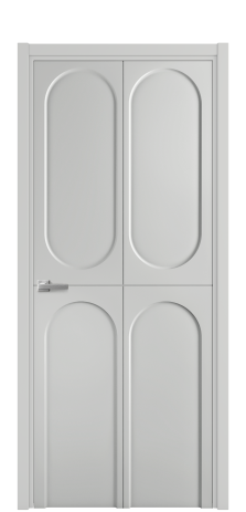 Дверь межкомнатная Anse 4 Цвет Телегрей Покрытие Эмаль  Наличник L 50 Цена 52175