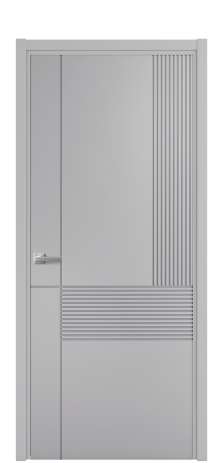 Дверь межкомнатная Mezzo 13 Цвет Галечный Покрытие Эмаль  Наличник L 50 Цена 43818