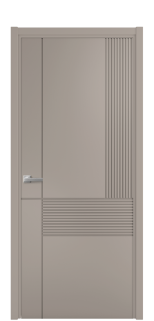 Дверь межкомнатная Mezzo 13 Цвет Какао Покрытие Эмаль  Наличник L 50 Цена 42475