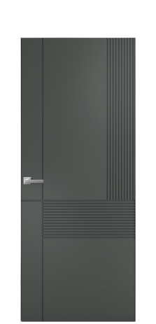 Дверь межкомнатная Mezzo 13 Цвет Пихтовый Покрытие Эмаль  Наличник Скрытый короб хром Цена 60953