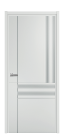 Дверь межкомнатная Mezzo 13 Цвет Облачный Покрытие Эмаль  Наличник L 50 Цена 42625