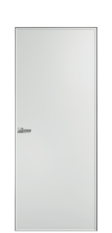 Дверь межкомнатная Line 1 Цвет Облачный Покрытие Эмаль  Наличник Скрытый короб хром Цена 74810