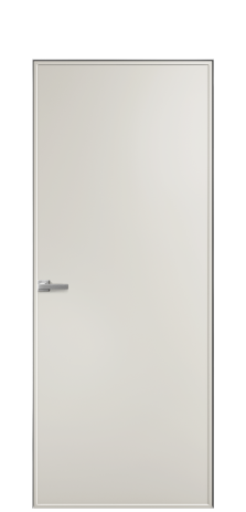 Дверь межкомнатная Line 1 Цвет Дымчатый Покрытие Эмаль  Наличник Скрытый короб хром Цена 63877