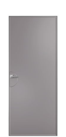 Дверь межкомнатная Лайн 2 Цвет Ирис Покрытие Эмаль  Наличник Скрытый короб хром Цена 49450