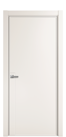 Дверь межкомнатная Line 4 Цвет Молочный Покрытие Эмаль  Наличник L 75 Цена 49475