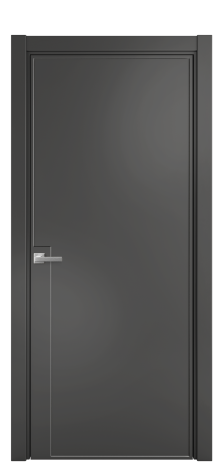 Дверь межкомнатная Line 4 Цвет Антрацит Покрытие Эмаль  Наличник L 75 Цена 57675