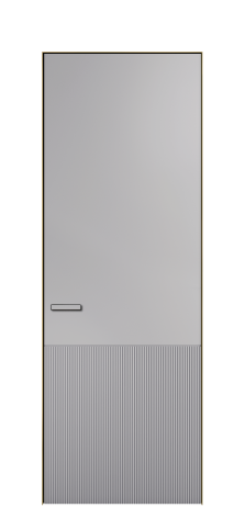 Дверь межкомнатная Бриз 4 Цвет Галечный Покрытие ЭМАЛИ Эмаль Наличник  Скрытый короб золото Цена 66217