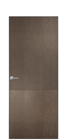 Дверь межкомнатная Breeze 5 Цвет Дуб Марракеш Покрытие Шпон натуральный  Наличник Скрытый короб хром Цена 80760