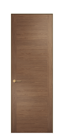 Дверь межкомнатная Юнит 10 Цвет Эспрессо 1017M Покрытие ШПОН Мультишпон Наличник Скрытый короб золото Цена 59462