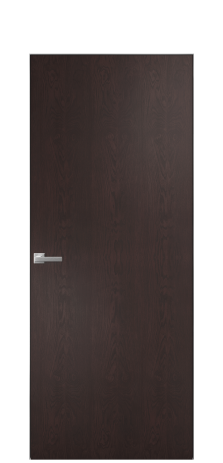 Дверь межкомнатная Порте 39-00 в шпоне Цвет Мореный Дуб Покрытие Шпон натуральный вертикаль Наличник Скрытый короб хром Цена 42350